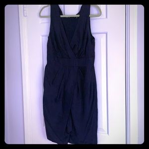 Banana Republic Silk Navy Dress